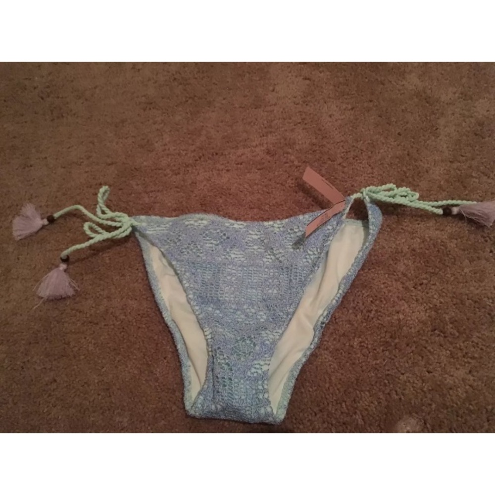 Victoria’s Secret Light Blue Lace Overlay Bikini